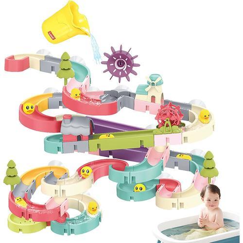 Jouets De Bain Pour Tout-Petits - Adorable Petit Toboggan De Canard Jouet De Bain Pour Bébé # Baignoire Colorée Jouets Douche Bain Toboggan Cadeaux D'anniversaire Pour 3 Ans Et Plus Garçons