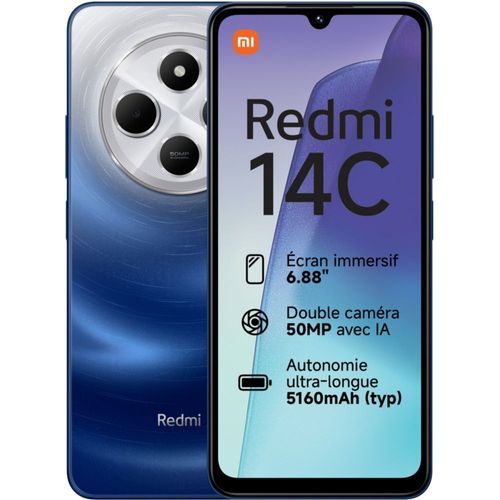 Xiaomi Redmi 14C 256 Go Bleu étoilé