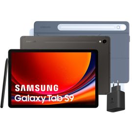 Samsung - Tablette Android Pack S9+Smart BookCover+ Bloc de charge - Gris