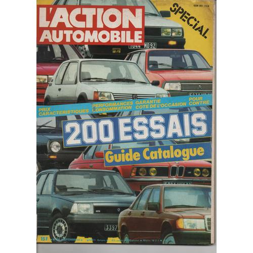 L'action Automobile  N° 281 : 200 Essais - Guide Catalogue