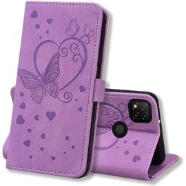 Coque Xiaomi Redmi 9c, Coque Portefeuille Xiaomi Redmi 9c, Protection Etui Housse Premium En Cuir Pu [Porte Carte] Couverture Du Livre Pour Xiaomi Redmi 9c, Violet