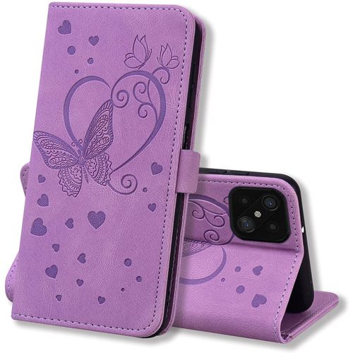 Coque Oppo Reno 4z 5g, Coque Portefeuille Oppo Reno 4z 5g, Protection Etui Housse Premium En Cuir Pu [Porte Carte] Couverture Du Livre Pour Oppo Reno 4z 5g, Violet