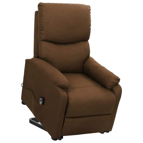 Vidaxl Fauteuil Inclinable Marron Tissu