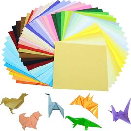 50 Feuilles Papier Origami à Paillettes,Papier Cartonné
