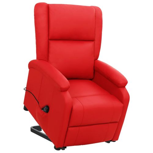 Vidaxl Fauteuil Inclinable Rouge Similicuir