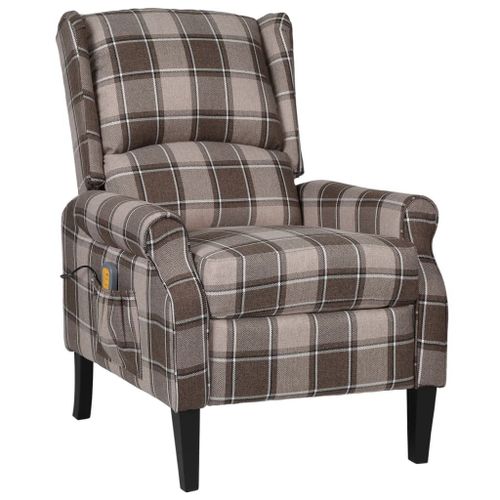 Vidaxl Fauteuil De Massage Inclinable Beige Tissu