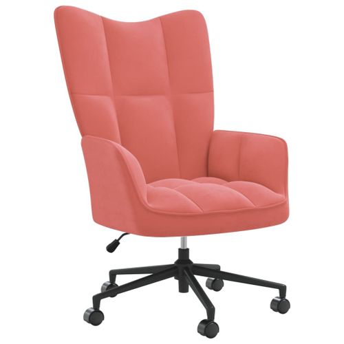 Vidaxl Chaise De Relaxation Rose Velours