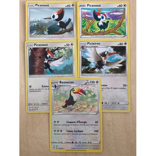 (2890) 3x Picassaut + Piclairon + Bazoucan (Pokemon)