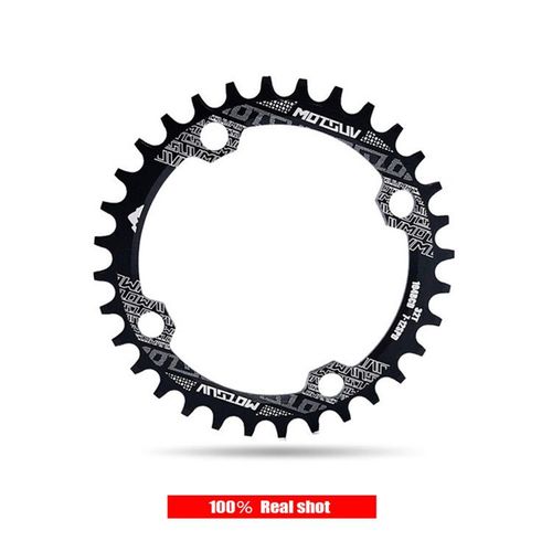 32t - Noir - Anneau De Chaîne De Vélo De Montagne, Étroit, Large, Simple, Joint Avec 4 Pièces, Pignon, Boulons, Couronne, 104 Bcd