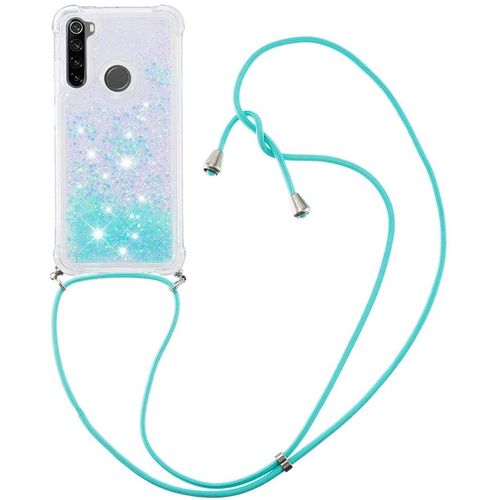 Pour Xiaomi Poco X3 Nfc Coque, Bling Liquide Paillette Antichoc Kawaii Etui Housse Avec Cordage Lanyard Case Pour Xiaomi Poco X3 Nfc. Lp Star Blue