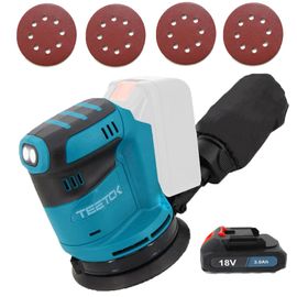 Ponceuse à Bande 800W - Vitesse Variable - Table Inclinable - Avec Bandes Abrasives - Pour Bois, Métal, DIY