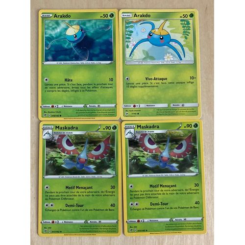 (3389) 2x Arakdo + 2x Maskadra (Pokemon) 