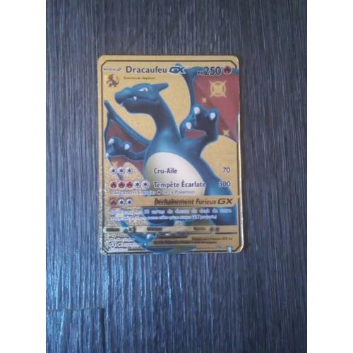 Carte Pokémon Dracaufeu Gx Pv 250 An Or