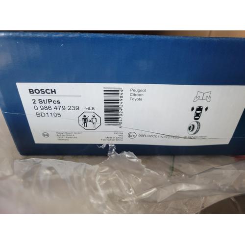 Bosch Disque De Frein 0 986 479 239 Peugeot Citroen Toyota