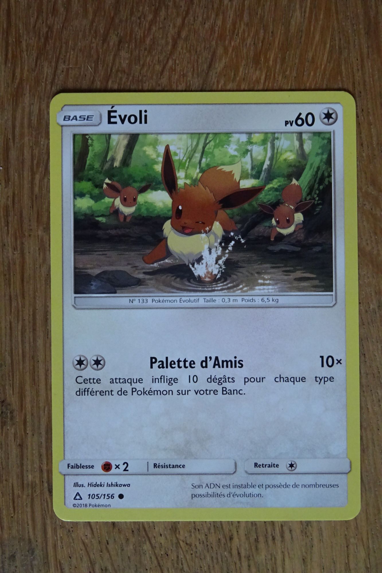 Carte Pokémon Evoli 60 PV 89-116 GLACIATION PLASMA NEUF FR