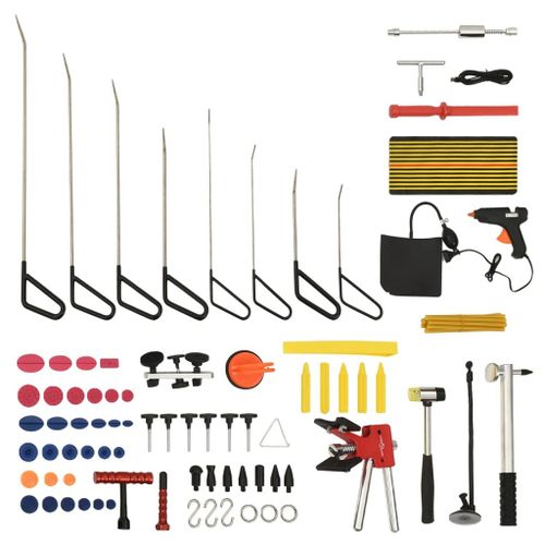 Vidaxl Kit D'outils De Débosselage Sans Peinture 75 Pcs