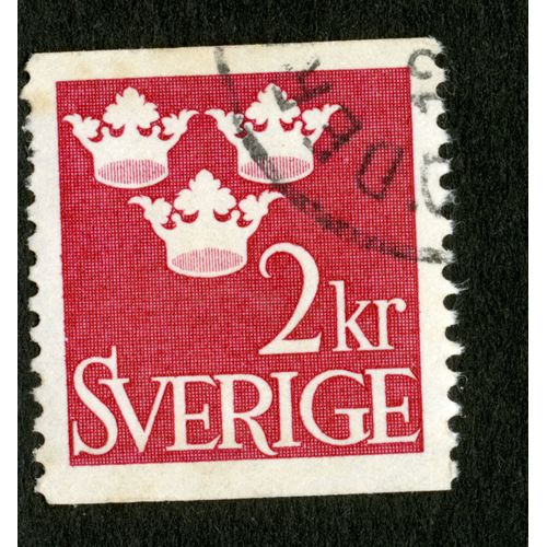 Timbre Oblitéré Sverige, 2 Kr