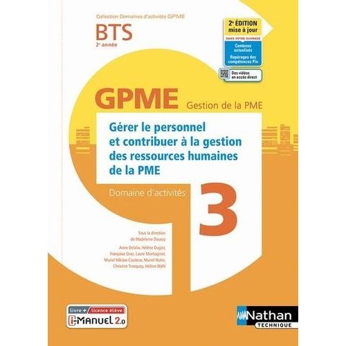 Gérer Le Personnel Et Contribuer À La Gestion Des Ressources Humaines De La Pme Bts 2e Année - Domaine D'activités 3