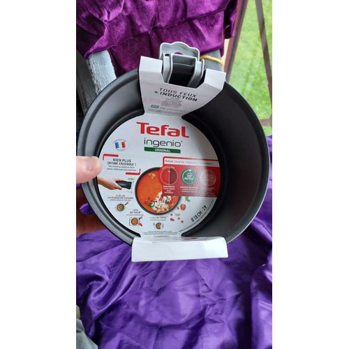 Casserole Tefal Ingenio Original 18 Cm Tous Feux + Induction. Plaque De Cuisson, Four Et Frigo. Aluminium. Poignée Disponible Sur Une Autre Annonce Ainsi Qu'un Wok. 696 G Avec Emballage D'origine