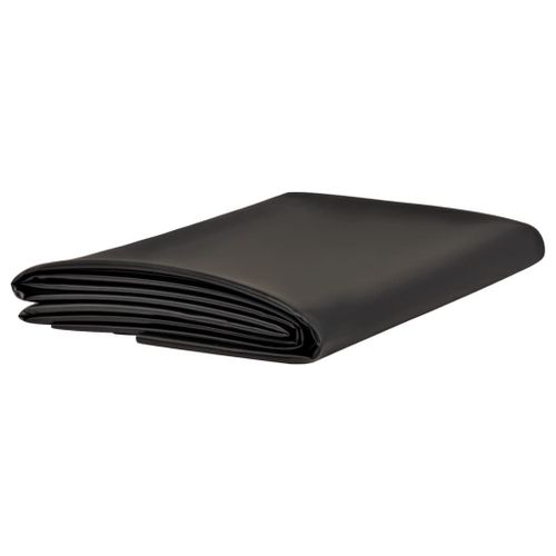 Vidaxl Doublure D'étang Noir 2x4 M Pvc 0,5 Mm