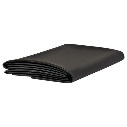 Vidaxl Doublure D'étang Noir 4x4 M Pvc 0,5 Mm