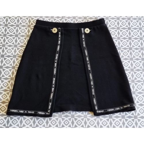 Jupe Morgan Taille 34 Noire Avec Déco Tbe