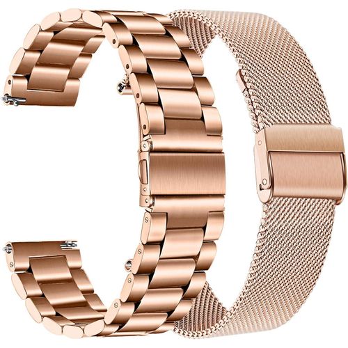 Compatible Avec Withings Scanwatch 38mm Bracelet, 18mm Bracelet En Acier Inoxydable Tissé En Maille Bracelet De Montre En Métal À Dégagement Rapide Pour Withings Steel Hr 36mm/Move/Steel
