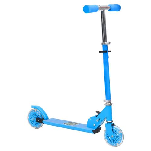 Vidaxl Scooter 2 Roues D'enfants Et Guidon Réglable En Aluminium Bleu