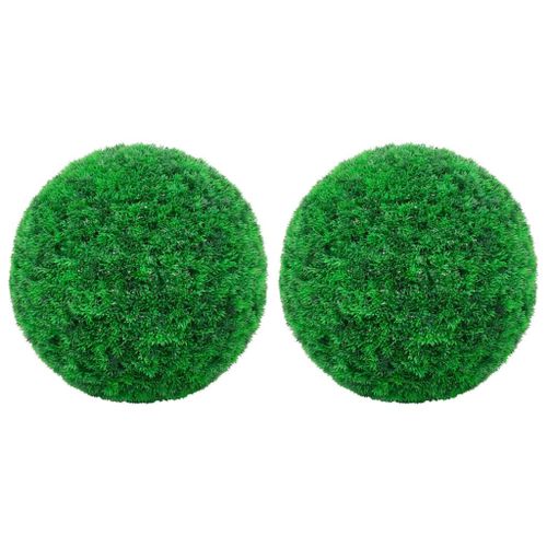 Vidaxl Boules De Buis Artificielles 2 Pcs 35 Cm