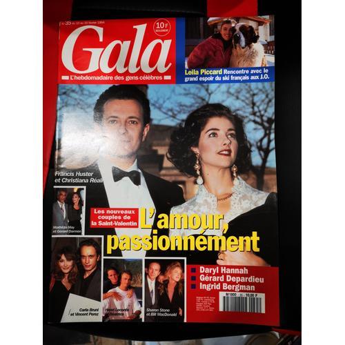 Gala N°35 Francis Huster / Christiana Réali / Sommaire En Photo - 10/2/1994