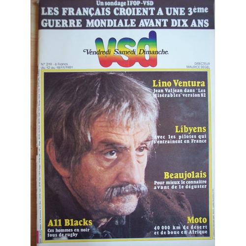 Vsd N° 219 - 1981 - Lino Ventura Dans Les Misérables