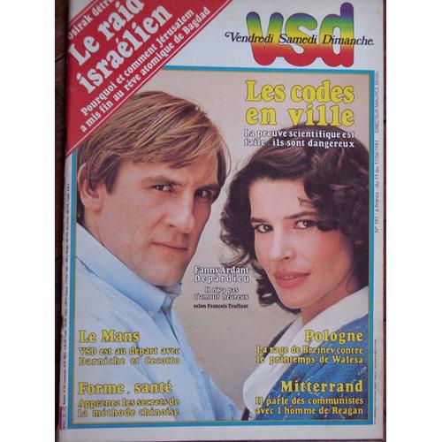 Vsd N° 197 - 1981 - Fanny Ardant Et Gérard Depardieu