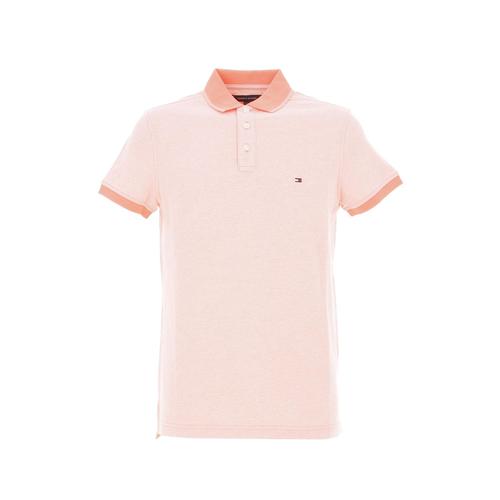 Polo Manches Courtes Tommy Hilfiger Mouline Tipped Slim Rose