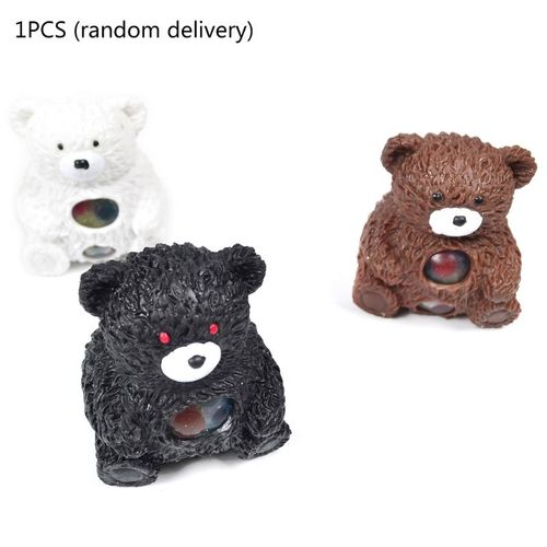 Ours En Boule Anti-Stress, Jouet Animal, Balle Anti-Stress, Jouets Sensoriels, Décompression, En Maille