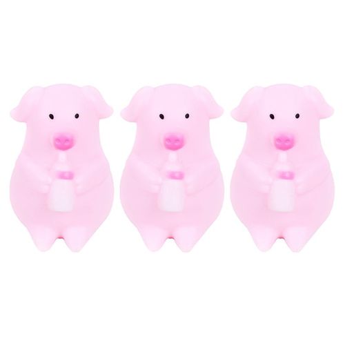Mini Jouet À Presser En Forme De Cochon, Jeu De Bain Animal Doux Et Amusant, Anti-Stress, Facile À Transporter, 3 Pièces