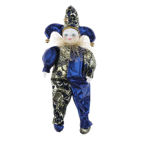 Poupée Clown En Porcelaine Au Pied Suspendu, Poupée Harlequinte, Ornements D'Exposition Pour La Maison Et Le Bureau, D