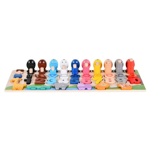 Puzzle À Chiffres En Bois, Maison, Âge Préscolaire, Développement Éducatif Précoce, Cadeau D'Anniversaire, Jouet Pour Les Tout-Petits