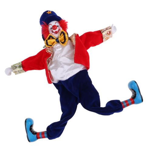 Vêtements Faits À La Main Amusants Poupée Clown, Décorations D'Halloween, Cadeaux 41cm #2