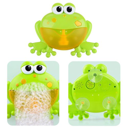 Machine À Bulles Pour Baignoire Musicale, Jouet De Bain Crabe Grenouille Pour Bébé En Bas Âge