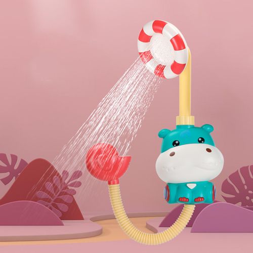 Jouet De Bain Électrique Pour Bébé, Jeu D'Eau, Douche En Forme D'Hippopotame, Évier Pour Piscine, Accessoires, Jouets Parent-Enfant