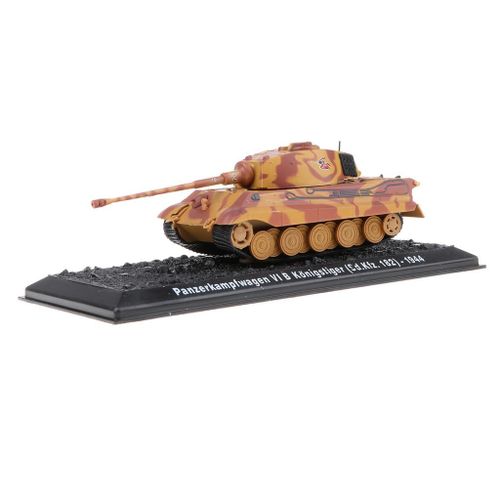 Figurine Allemande De La Seconde Guerre Mondiale, Jouet De Tank Diecast, Échelle 1:72, Pzkpfw Vi B Kingtiger-1944army