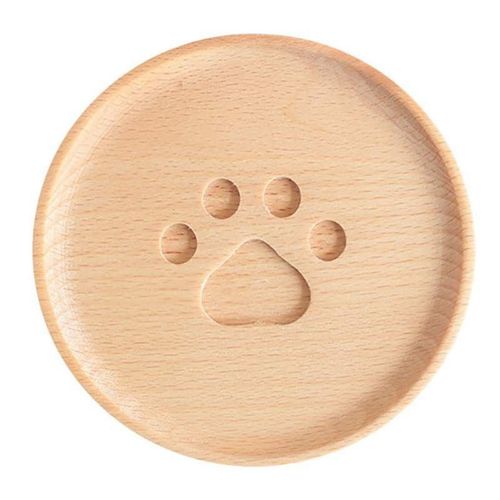 Sous-Verre En Bois Thermo-Isolant, Joli Sous-Verre En Forme De Patte D'Ours, De Dessin Animé, Tapis Rond Pour Tasse De Café Au Lait, Napperons, Décoration De La Maison