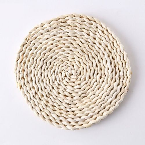 Napperon rond tissé, tapis de Table, résistant à la chaleur, bols, tasses à café, dessous de verre, vaisselle, décoration de la maison, outil de cuisine