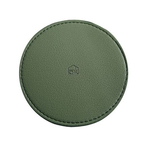 Dessous de verre en cuir, 1 pièce, imperméable, résistant à la chaleur, tasse ronde, dessous de verre, tapis de table, tapis isolant, bol, napperon, décoration de maison