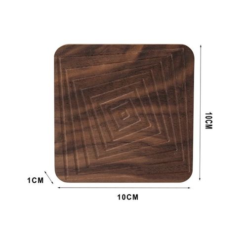 Sous-Verre En Bois Rond Résistant À La Chaleur, 1 Pièce, Napperon Isolant Antidérapant Pour Boisson, Tasse De Thé Ou De Café