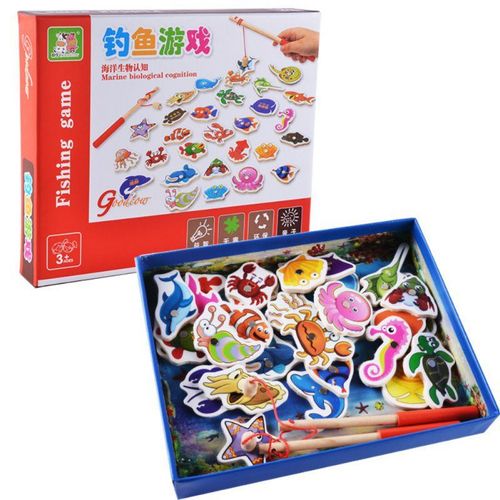 Jeu De Pêche Magnétique En Bois Pour Tout-Petit, Jeux De Société, Alphabet, Poisson, Âge Préscolaire, Enfants, Anniversaire, Apprentissage, Éducation, Maths Avec Ma