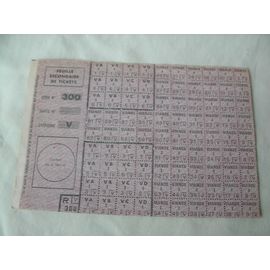 Ww2/Postwar France Ticket De Rationnement Feuille Secondaire De Ticket Série 300 Catégorie V 8