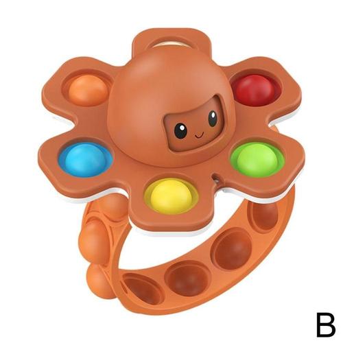 Bracelet De Soulagement Des Émotions En Silicone, Pieuvre Qui Change De Visage, Expression D'Humeur Des Deux Côtés, Jouet Pour Enfants, Décompression Des Bulles, Pression I2f3