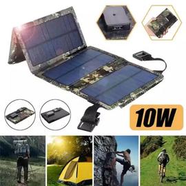 Chargeur Solaire Portable USB 6W 5V pour Camping et Randonnée