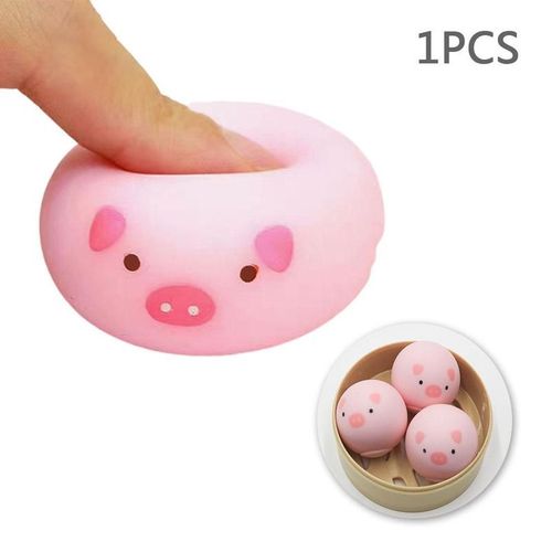 Mini Jouet À Presser Cochon Rose Anti-Stress, Jouet Drôle Et Collant, Soulagement Du Stress, Cadeau À Presser, Artefact De Décompression, Y9d4